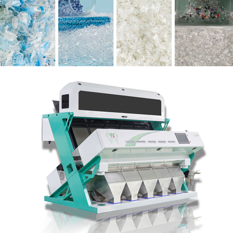 Machine en plastique optique de trieuse de couleur de flocon de l'ANIMAL FAMILIER pp de PVC du CCD pp de LED populaire en Thaïlande