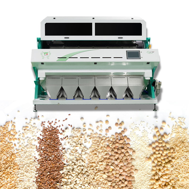 Machine multifonctionnelle de Selctor de trieuse de couleur de grain de riz de 6 descendeurs assortissant pour des céréales de riz