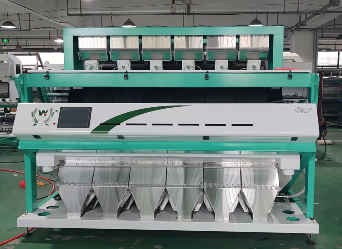 6 chute caméra optique CCD intelligente PET PVC HDPE plastique machine de tri des couleurs
