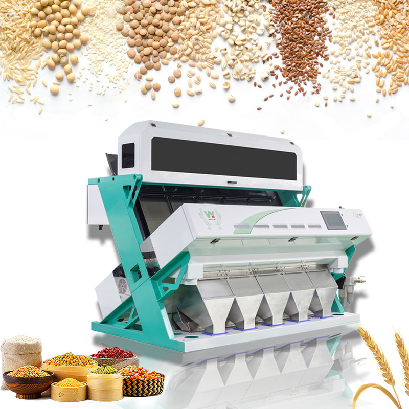 Sortie optique de la trieuse 5000kg/H de couleur de caméra des lentilles RVB de soja de Dall