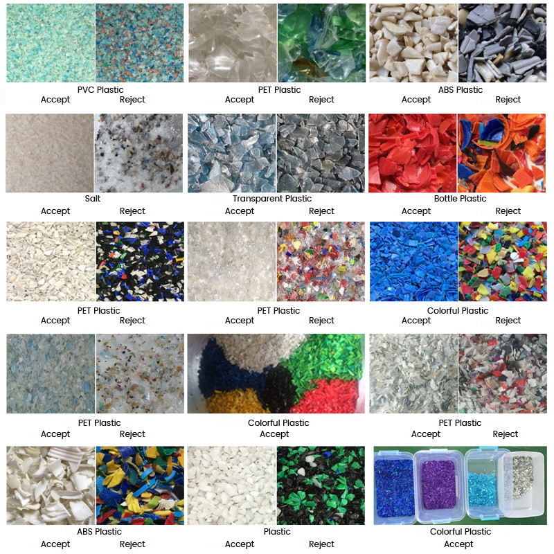 Trieuse en plastique intelligente de couleur de l'ANIMAL FAMILIER pp avec la fonction d'image de prise