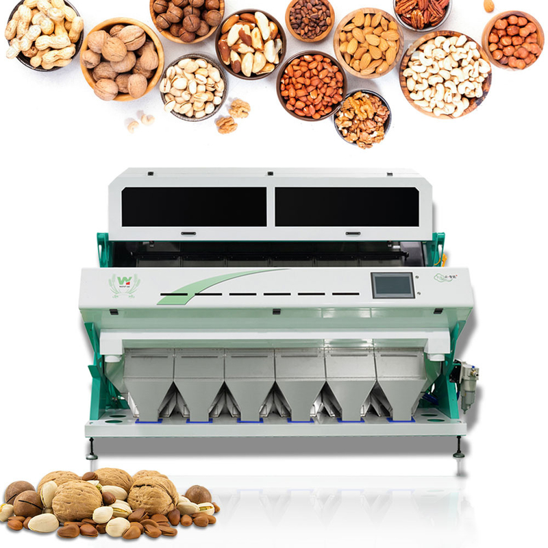 Wenyao CCD RGB Cashew Nut Color Machine de tri intelligente pour le tri des céréales avec un débit de 5 à 8 t/h