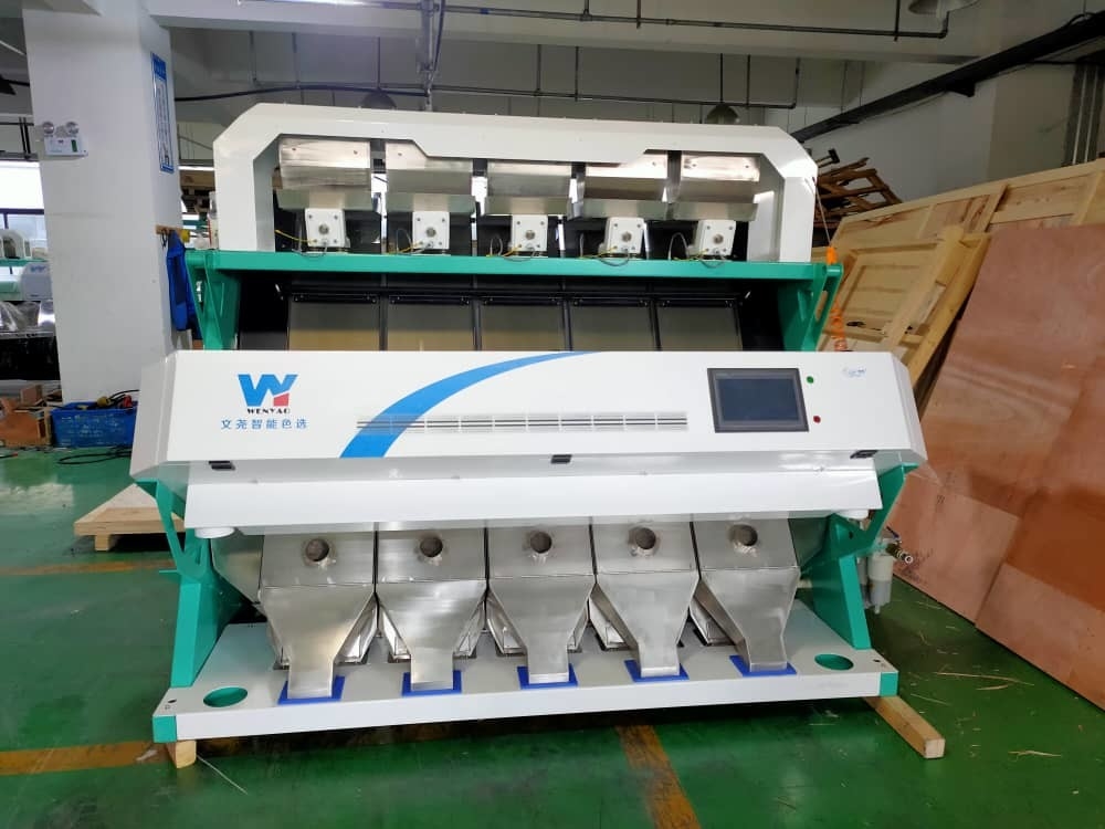 Américaine puce intelligente WYCS5-320 Tricherie de tri des couleurs 0,6-2,5 tonnes/heure Sortie de sortie machine