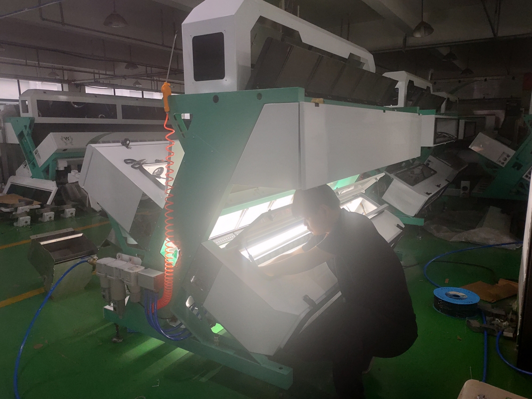 Américaine puce intelligente WYCS5-320 Tricherie de tri des couleurs 0,6-2,5 tonnes/heure Sortie de sortie machine