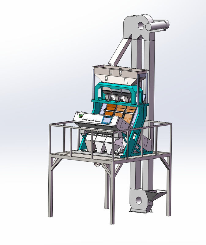 Sorteur de couleurs Juniper avec caméra Toshiba 5400 3-5Ton/heure Poids de tri et éjecteur de métal de WENYAO