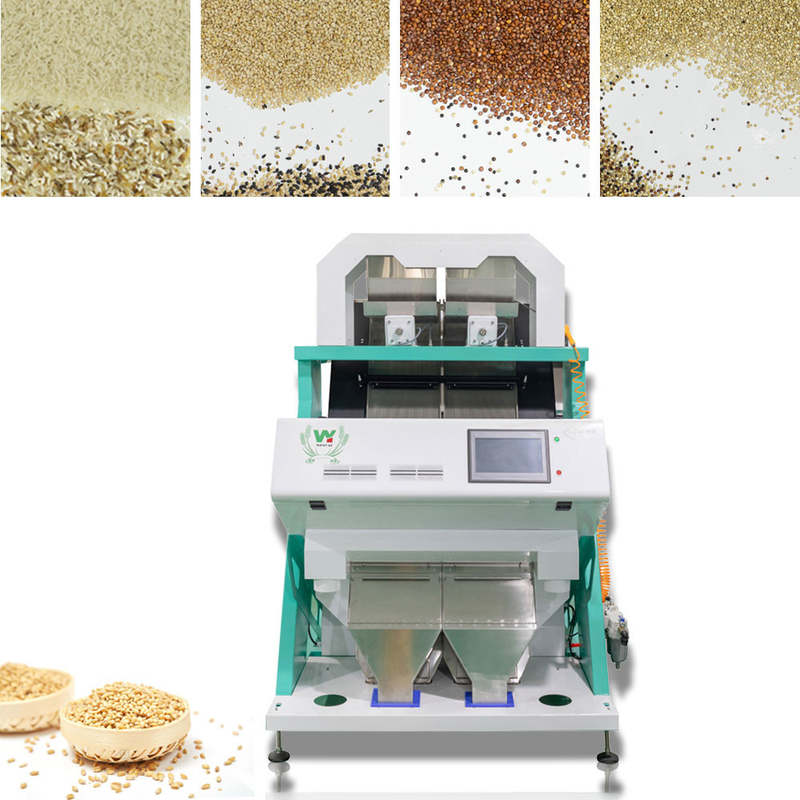 Wenyao 2 canaux CCD automatique trier la couleur du riz machine de tri du riz