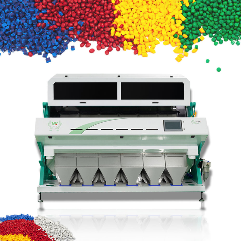 Machine de tri des couleurs en plastique recyclé