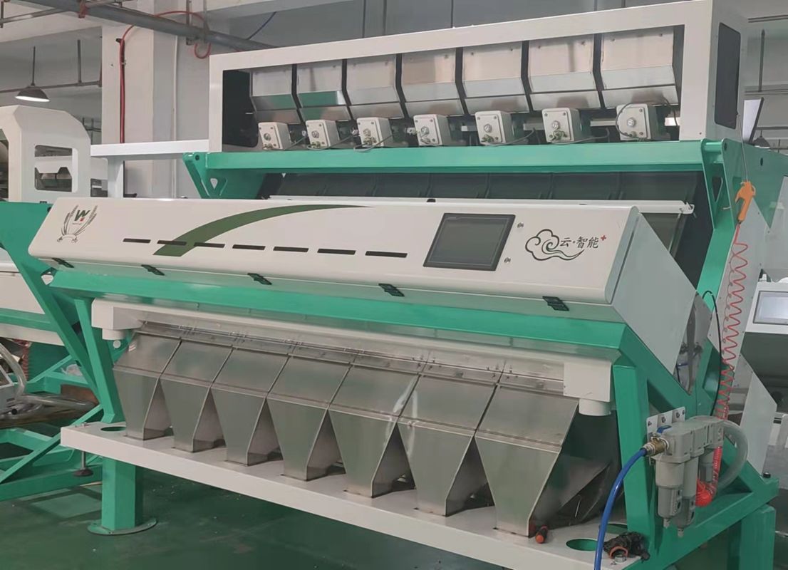 7 chute machine de tri de couleurs de sorgho chinois entièrement automatique intelligente 70 tonnes par jour