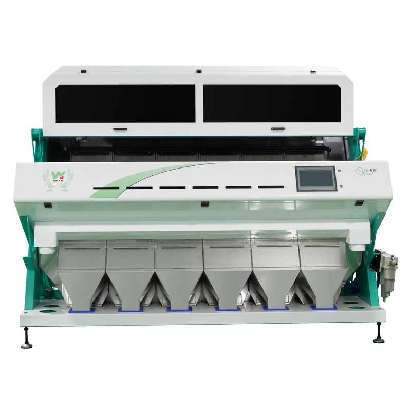 Machine de tri en couleur de noix de cajou à 6 chute intelligente avec capteur Toshiba CCD et caméra RVB