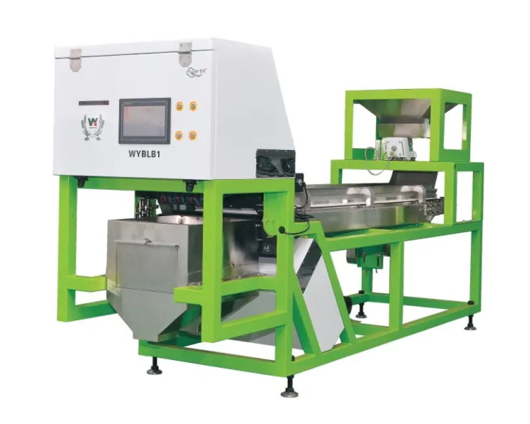 Machine de tri optique à courroie de noix de cajou et de noix de cajou sélectionnant les couleurs pour le traitement agricole avec caméra CCD