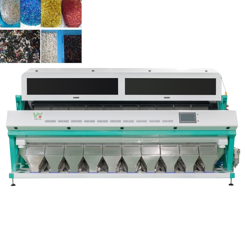 Machine de tri des couleurs de flocons de plastique noir CCD intelligente, machine de tri des couleurs à haut rendement, machine de séparation des couleurs pour PVC PET