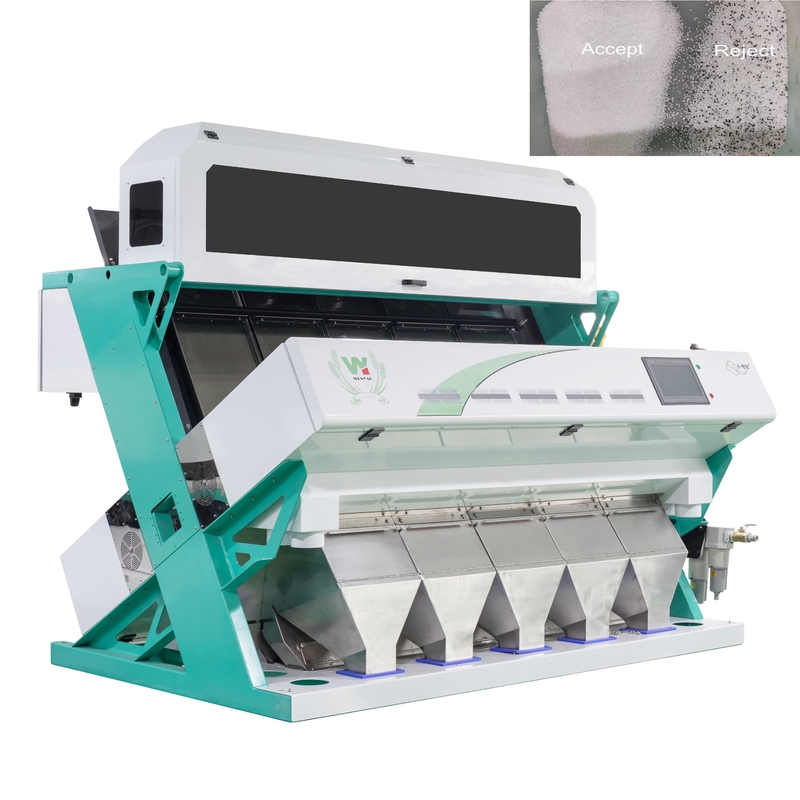 Machine de tri optique CCD pour l'industrie du sel en acier inoxydable 316L, trieur de couleurs, séparateur de nettoyage du sel, haute précision, Chine