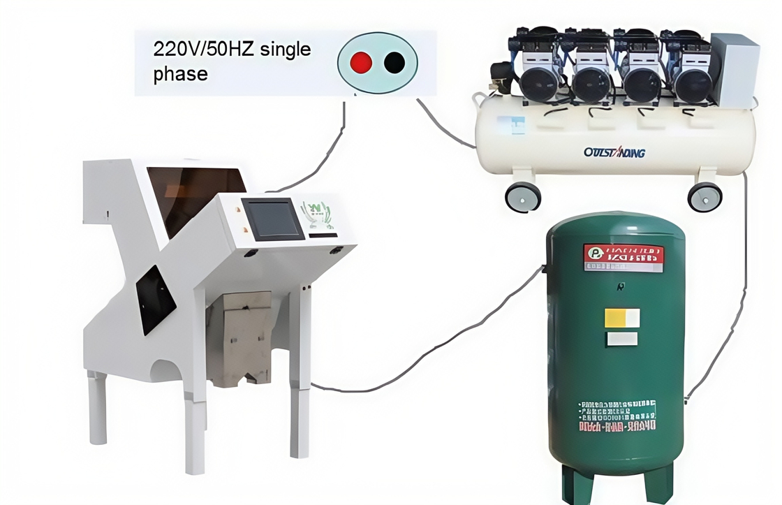 Commande à distance Wifi Portable Multifonction Mini Grain Quinoa Color Sorting Machine