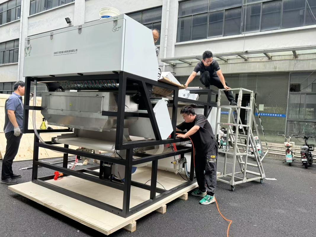 WYDB4 Séparateur de couleur pour feldspath potassique, sable de quartz, 10-20 tonnes par heure, Trieur de couleurs sur chenilles