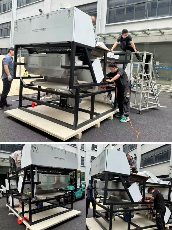 WYDB4 Séparateur de couleur pour feldspath potassique, sable de quartz, 10-20 tonnes par heure, Trieur de couleurs sur chenilles