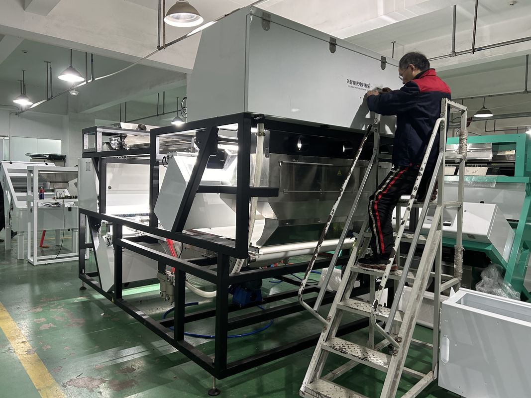 Bouteilles de verre cassées à double couche CCD Sorteur de couleur Sorteur de couleur de verre