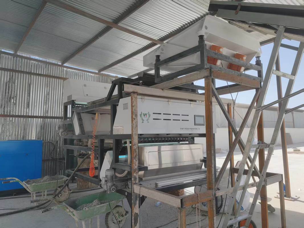 Bouteilles de verre cassées à double couche CCD Sorteur de couleur Sorteur de couleur de verre