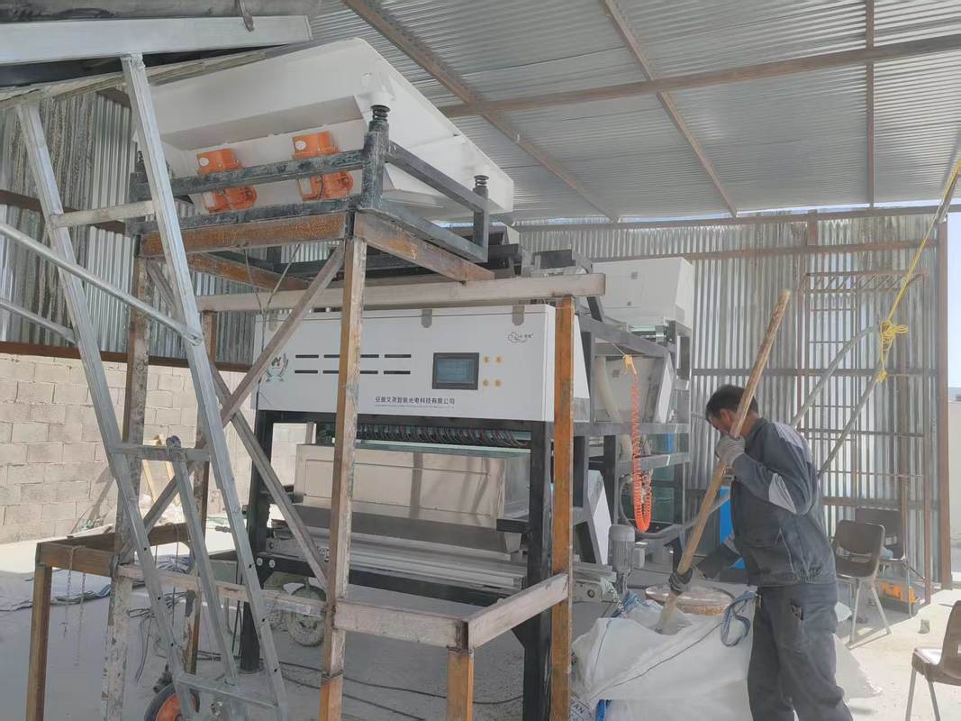 Bouteilles de verre cassées à double couche CCD Sorteur de couleur Sorteur de couleur de verre