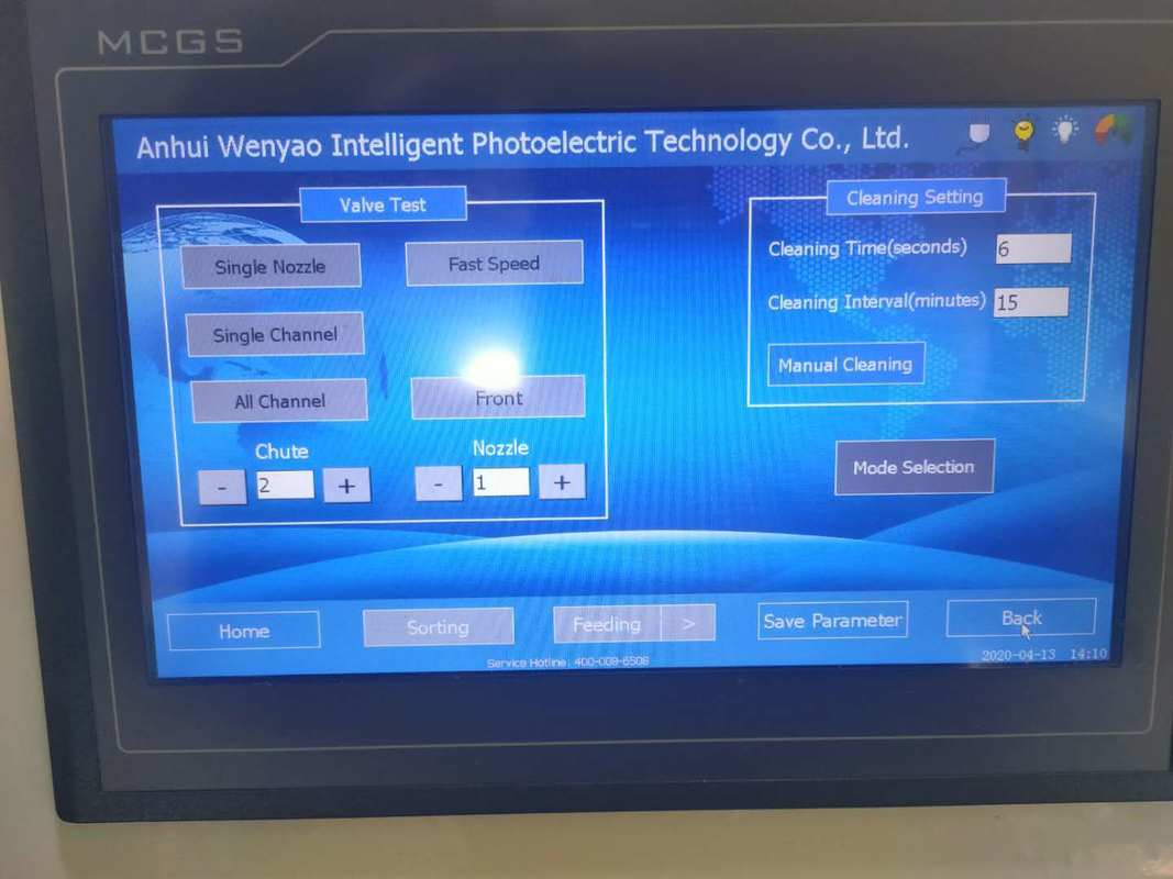 Wenyao double ceinture haute technologie caméra CCD intelligente machine de tri des couleurs de feuille de soya