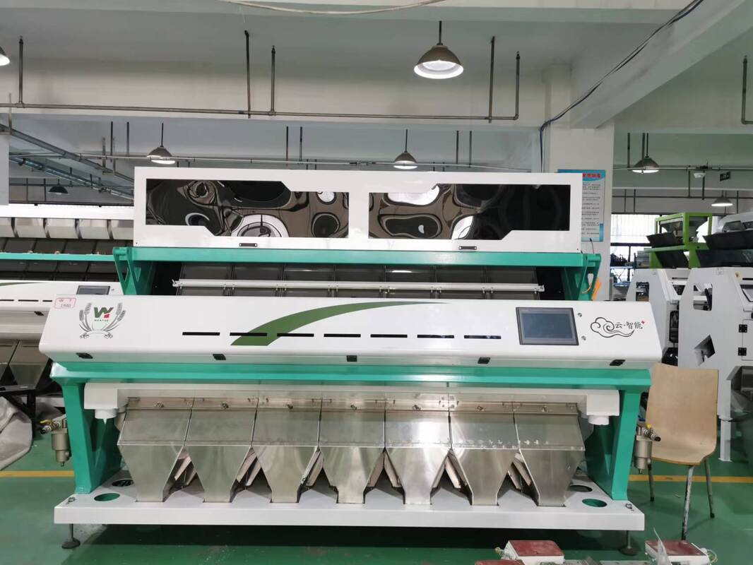 7 chute CCD Grain Nut Bean Cashew Nut Color Sortor RGB Machine de tri des couleurs du riz