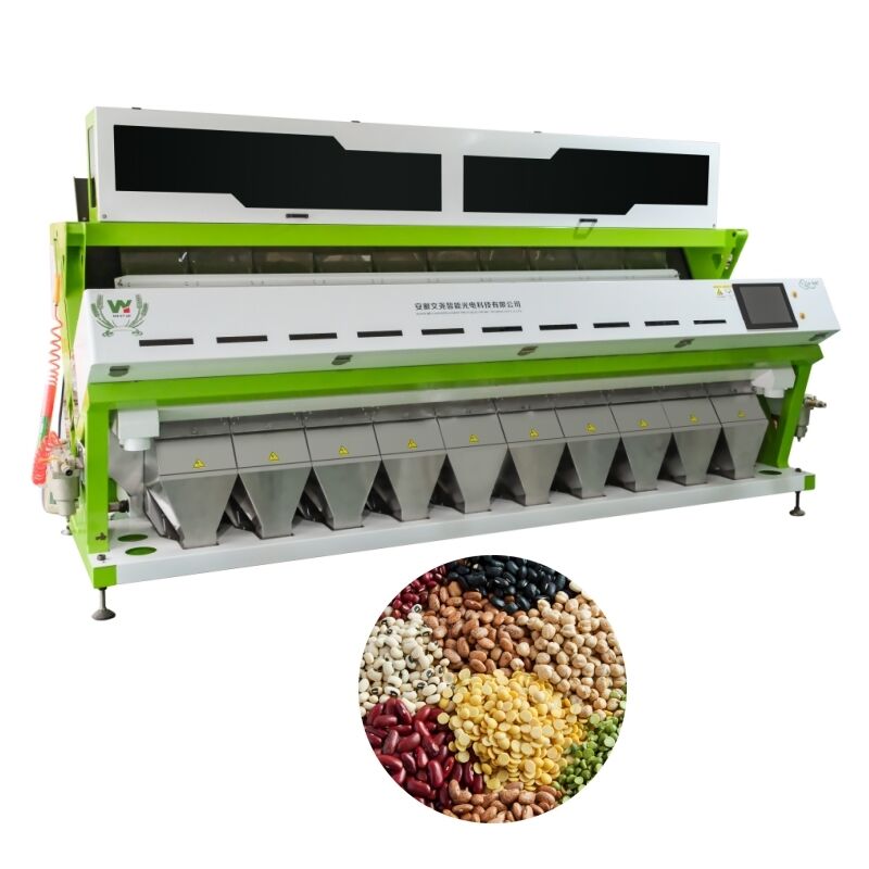 Trieuse colorimétrique Wenyao 10 Chute 640 Canaux Grande Capacité pour haricots, haricots mungo, haricots rouges, tri optique pour le tri des noix