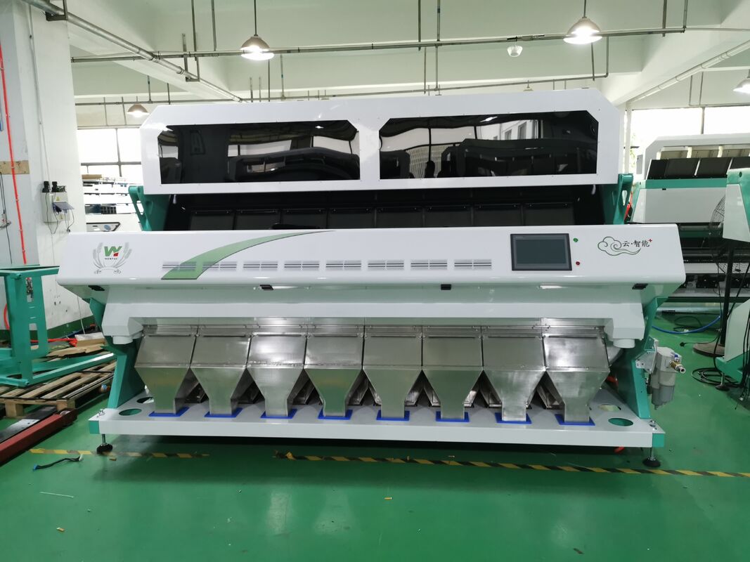 Machine de tri de couleurs pour grains de café et graines de tournesol à haut rendement avec une précision de tri de 99,95 % et 8 goulottes 512 canaux dotée d'un capteur CCD Toshiba du Japon