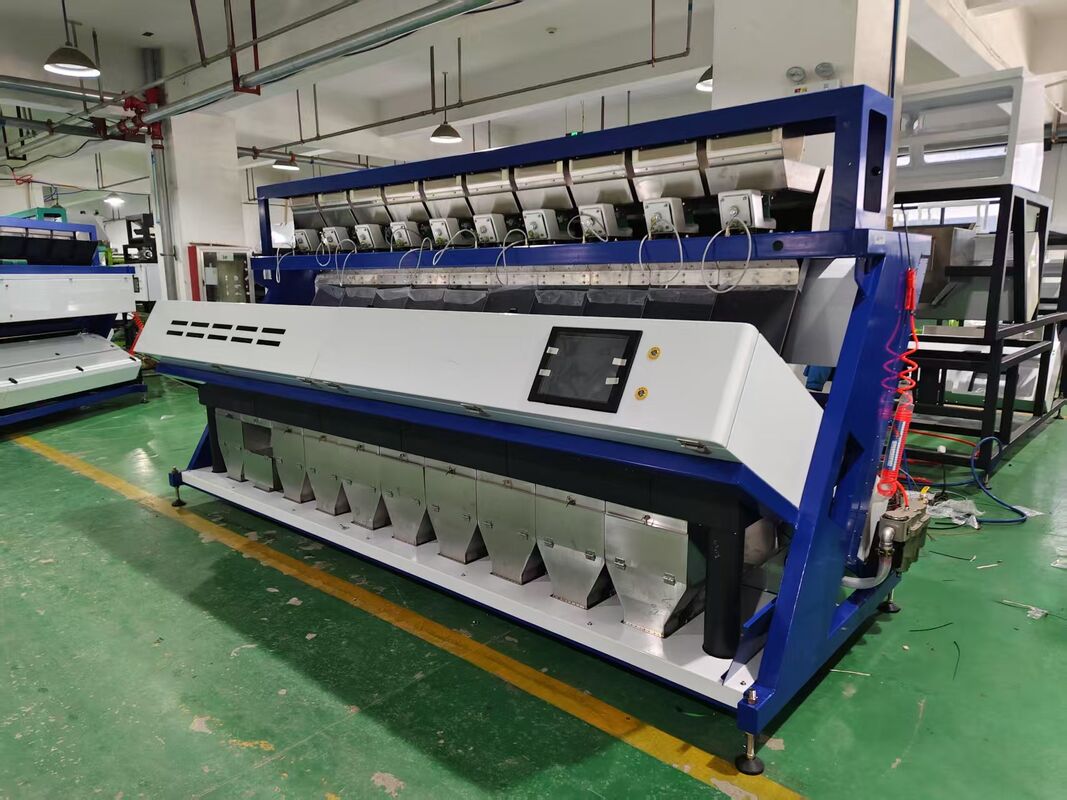 Wenyao 10 Chute 640 canaux de grande capacité Lentilles Mung Bean Color Sorting Machine Sortant optique pour le tri des noix