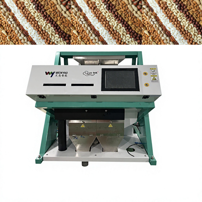 WENYAO certifié CE 3 canaux machine de tri optique intelligente de couleur haute précision pour toutes sortes de noix sèches