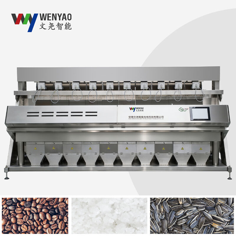 WENYAO – Machine de nettoyage et de classement des grains de riz, haute capacité, 10 goulottes, avec capteur CCD japonais, précision 0.999, garantie de 2 ans
