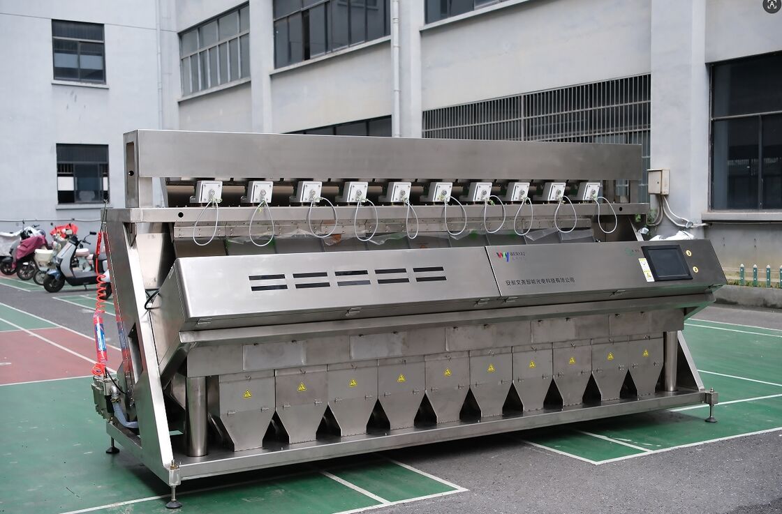Machine de tri de couleurs à quartz minéral salin anti-corrosif SS316 à haute capacité et 10 canaux avec une précision de tri de 99,99 %