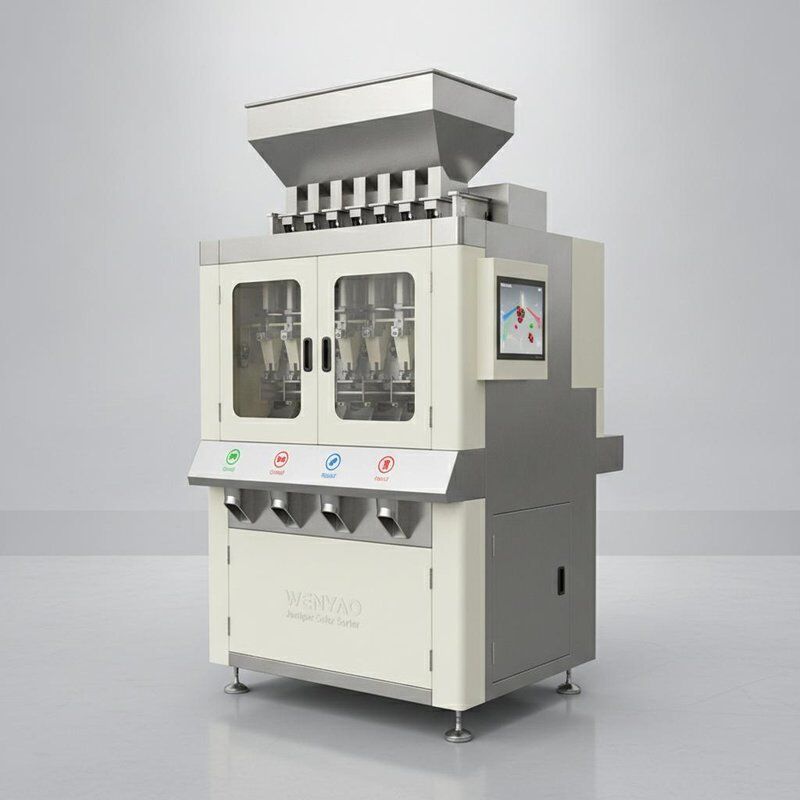 Sorteur de couleurs Juniper avec caméra Toshiba 5400 3-5Ton/heure Poids de tri et éjecteur de métal de WENYAO
