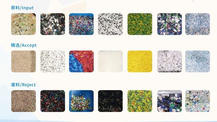 La trieuse de couleur de plastique de haute précision pour les granules en plastique d'ANIMAL FAMILIER ou les flocons colorent le tri