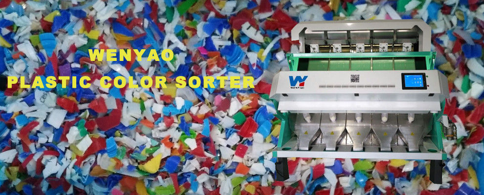 La trieuse de couleur de plastique de haute précision pour les granules en plastique d'ANIMAL FAMILIER ou les flocons colorent le tri