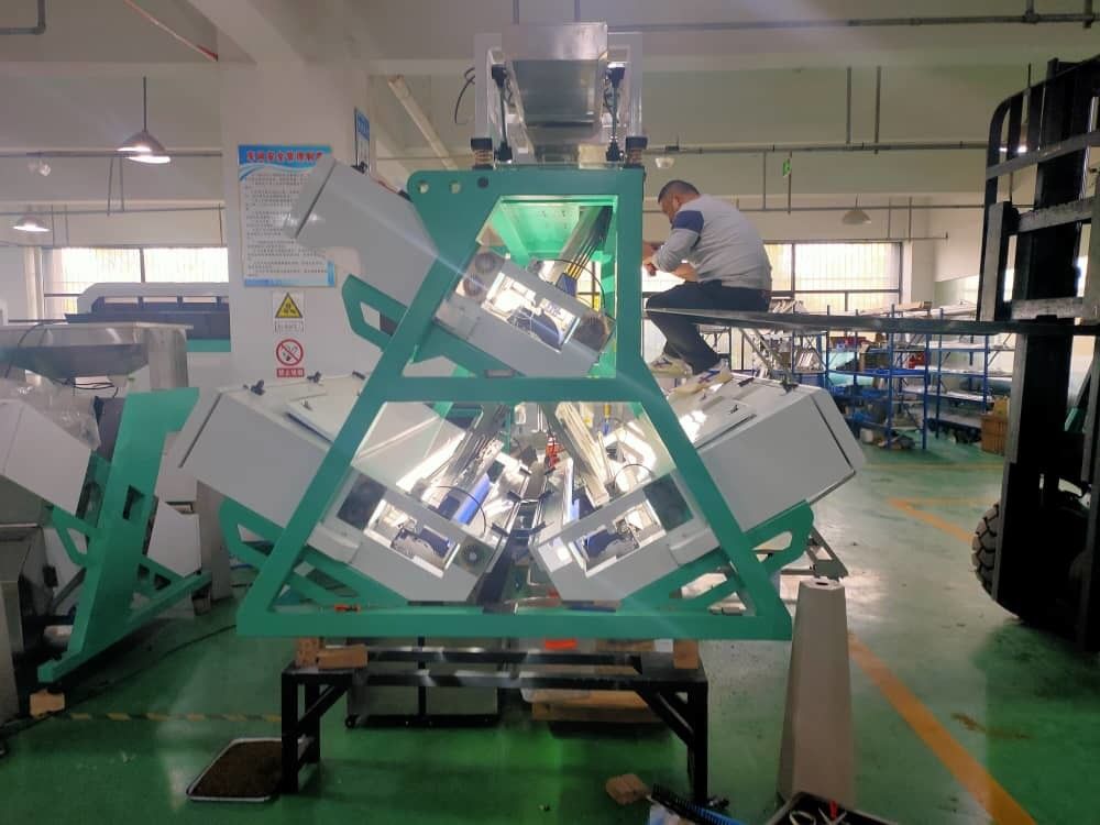 Machine de trieuse de couleur de thé d'AC220V 7KW avec la longue lumière de la vie LED