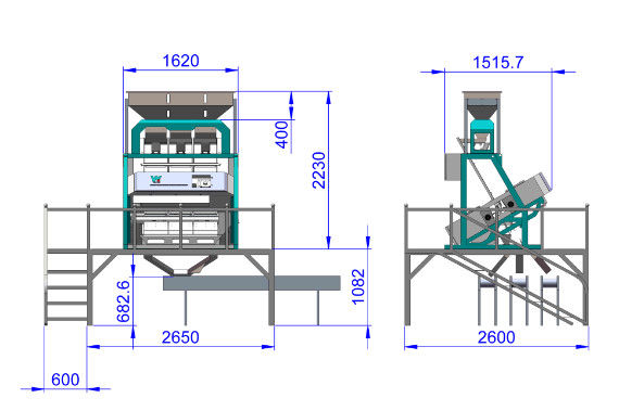 CCD automatique RVB Bean Color Sorter