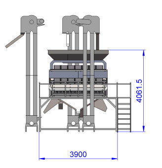 240V 50Hz Mung multifonctionnel Bean Color Sorter Machine 7 chute