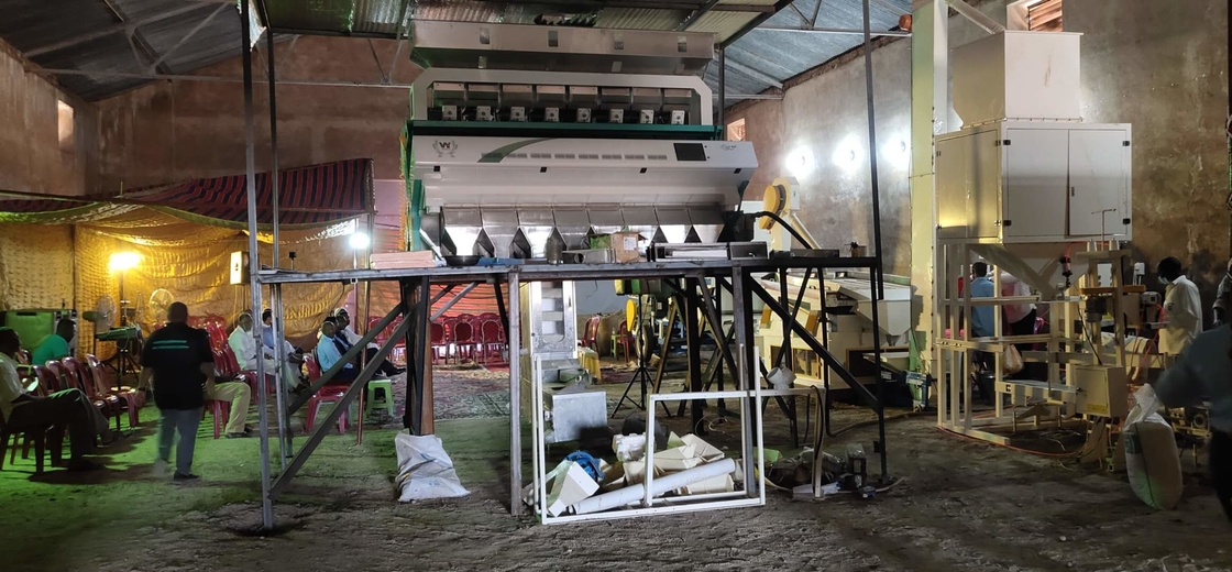 Sortie optique de la trieuse 5000kg/H de couleur de caméra des lentilles RVB de soja de Dall