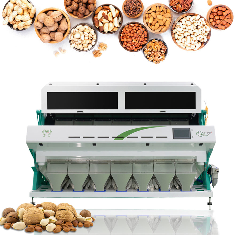 Trieuse végétale de couleur d'Optica d'ail d'Olive Fruit Sorting Machine Unpeeled de 448 canaux