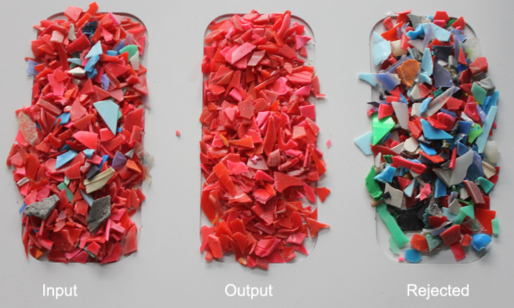 Approbation multifonctionnelle réutilisée de la trieuse ISO9001 de couleur de flocons en plastique mélangés