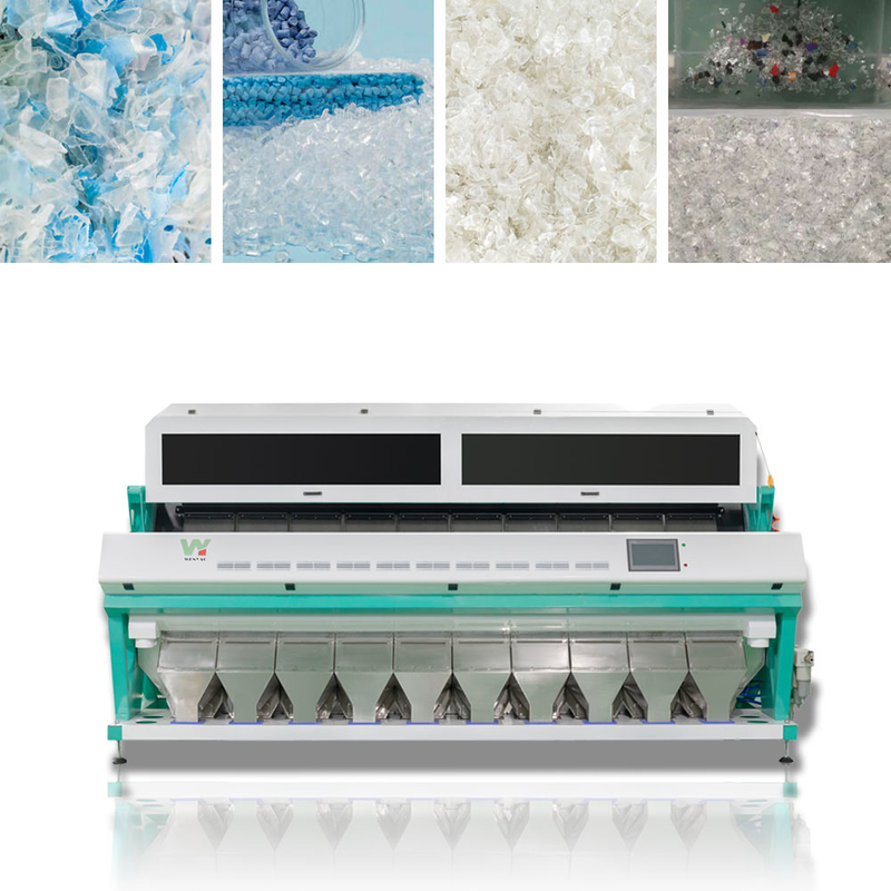 Approbation multifonctionnelle réutilisée de la trieuse ISO9001 de couleur de flocons en plastique mélangés