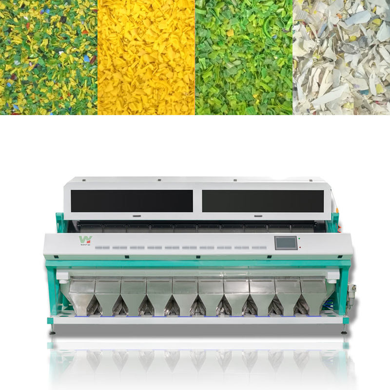 Approbation multifonctionnelle réutilisée de la trieuse ISO9001 de couleur de flocons en plastique mélangés