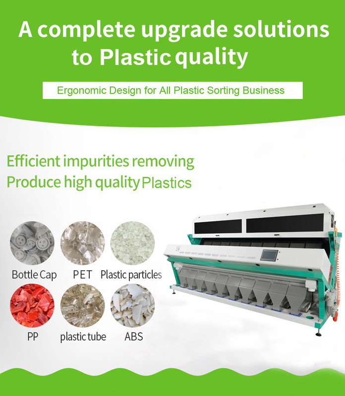 Approbation multifonctionnelle réutilisée de la trieuse ISO9001 de couleur de flocons en plastique mélangés