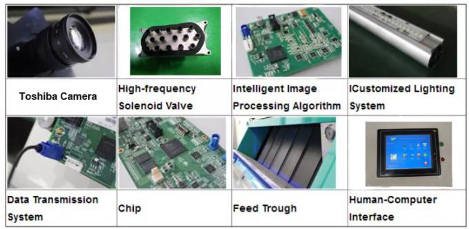 6 chute caméra optique CCD intelligente PET PVC HDPE plastique machine de tri des couleurs 5