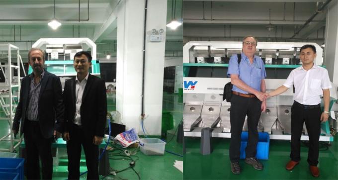 10 Chute vert bleu brun blanc verre machine de tri des couleurs pour le tri des couleurs avec télécommande WiFi 10