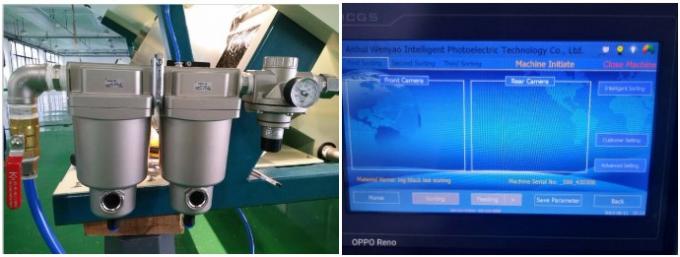 10 Chute vert bleu brun blanc verre machine de tri des couleurs pour le tri des couleurs avec télécommande WiFi 8