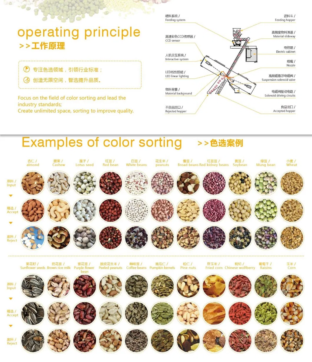 Anhui Wenyao CE Certification Optical Sorter Tea CCD Color Sorting Machine