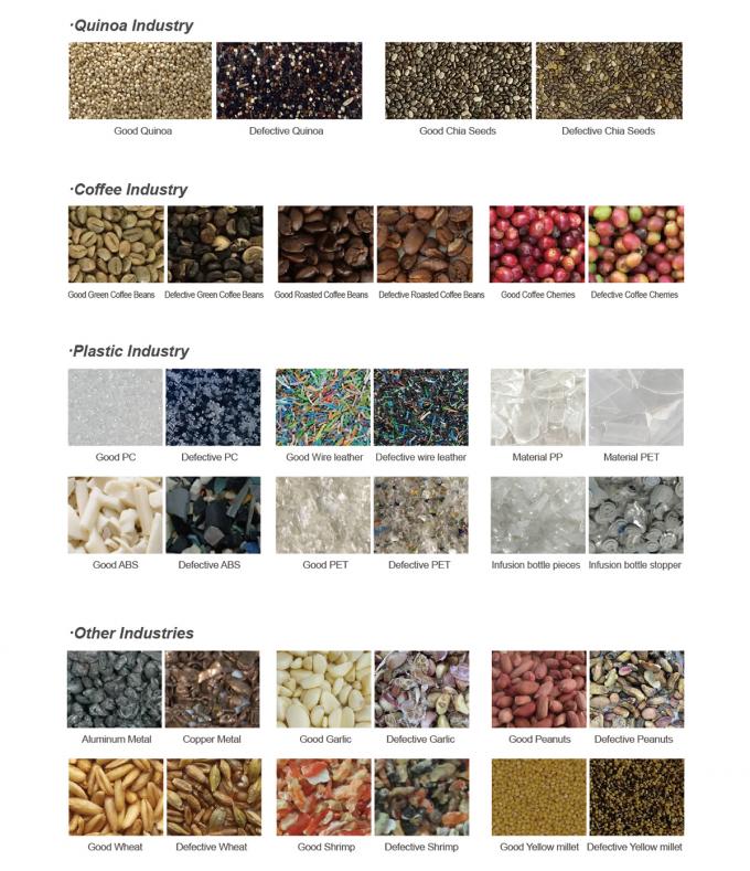 Wenyao 64 canaux Sorteuse optique de haricots CCD Lupins Sorteuse de couleurs Mung Bean Machine de tri des couleurs de haricots blancs 3