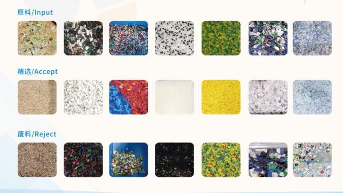 Machine de tri des couleurs de flocons de plastique noir CCD intelligente, machine de tri des couleurs à haut rendement, machine de séparation des couleurs pour PVC PET 2