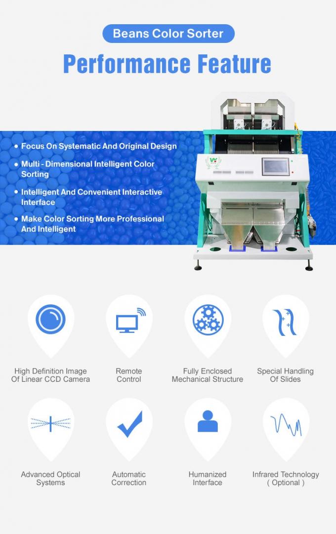 Wenyao Chine Prix d'usine entièrement automatique haricots rouges Rinoirs haricots machine de tri de couleur 2