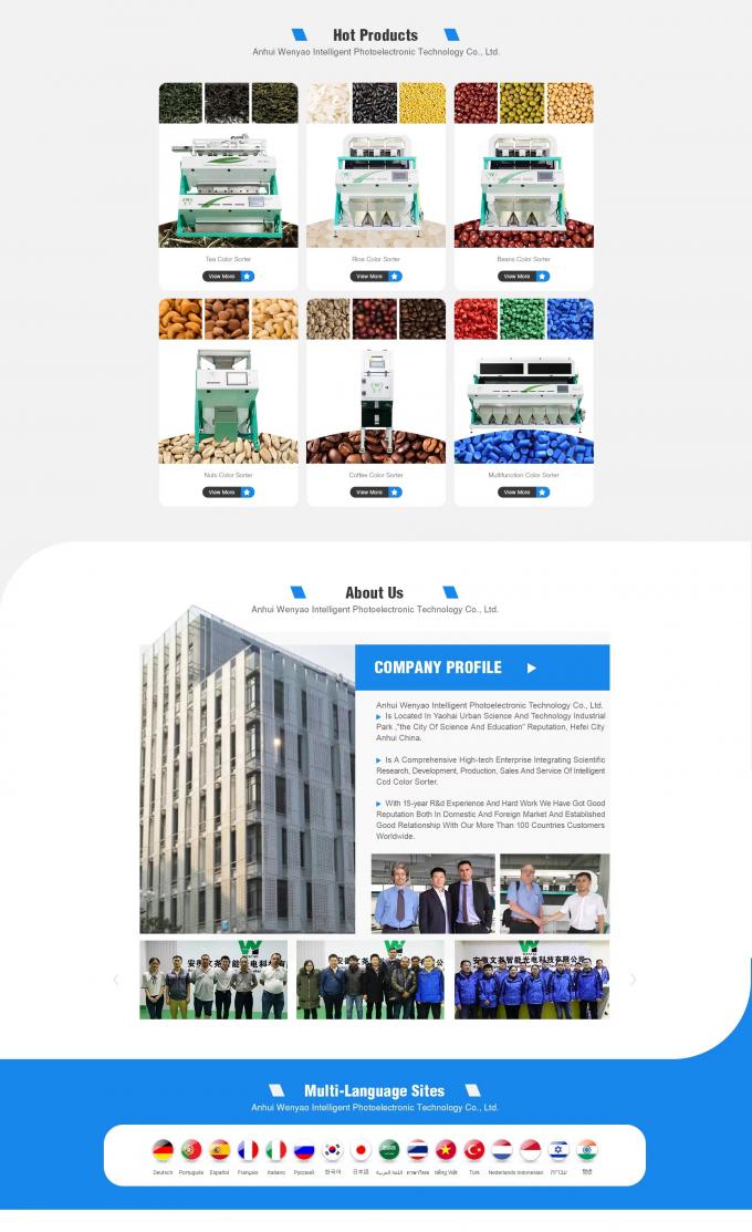 Wenyao 2025 La plus récente machine de tri des couleurs optique en Chine 18